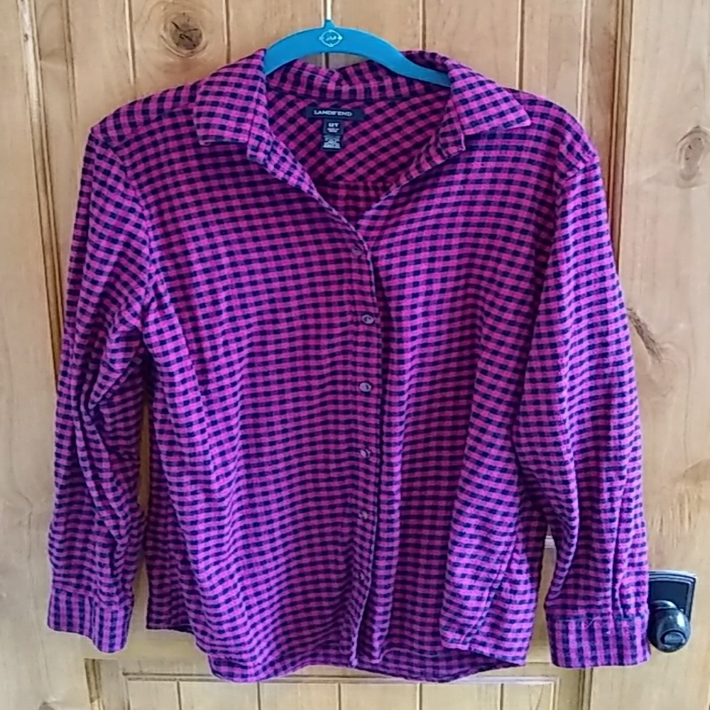 Land's end flannel shirt
